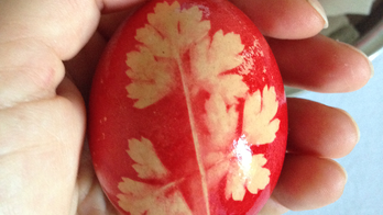 Greek Painted Red Easter Eggs