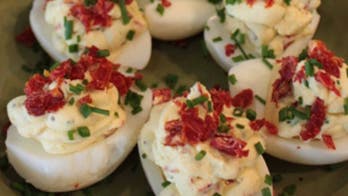Sun Dried Tomato Deviled Eggs