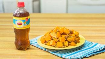 Sunny Anderson's Mango and Honey Easy Roasted Sweet Potatoes