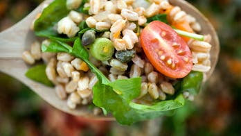 Farro with Artichokes and Herb Salad