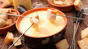 Swiss airline appropriately offering cheese fondue mid-flight