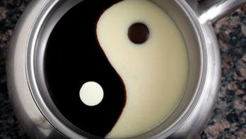 Yin and Yang Chocolate Fondue