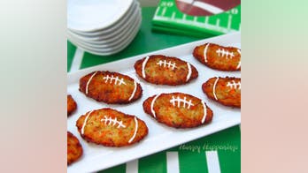 Football Shaped Zucchini Fritters (aka Mücver)