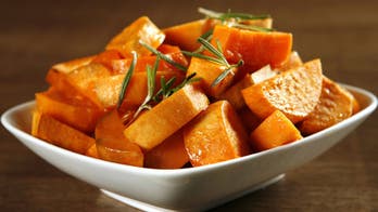 Tar Heel Glazed Sweet Potatoes with Pecans