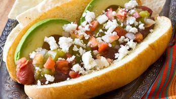 Green Chili Mole Hot Dogs