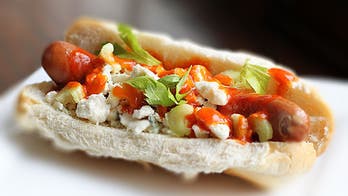 Buffalo Chicken Hot Dogs