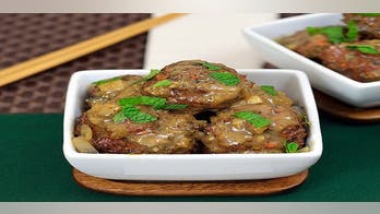 Lamb Meatballs in Mushroom Sauce