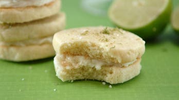 Margarita Lime Buttercream Sandwich Cookies
