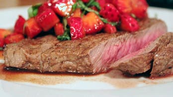 Steak with Strawberry-Balsamic Salsa
