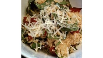 Bulgur Risotto with Swiss Chard