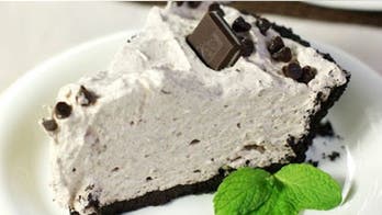 No-bake Mint Chocolate Chip Pie
