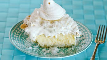 Coconut cream Peeps pie