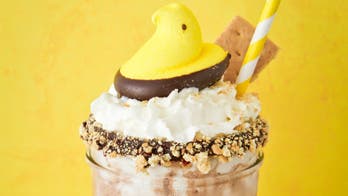 Over-the-top s'mores shakes with Peeps
