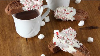 Peppermint Hot Chocolate Biscotti