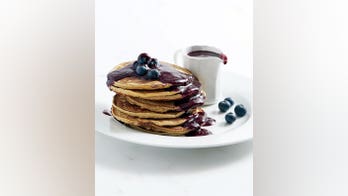Rocco Dispirito's Protein Pancakes with Blueberry Syrup
