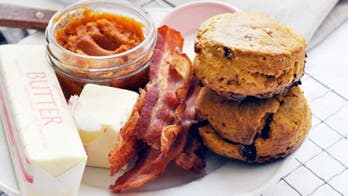 Maple pumpkin bacon biscuits