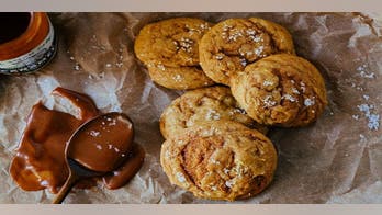Pumpkin Caramel Swirl Cookies