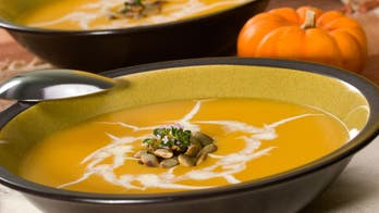 Pumpkin Soup with cheese
