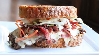 Corned Beef Cheeseburger