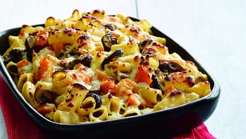 Baked Rigatoni with Creamy Mushrooms and Squash