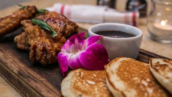 Soy Ginger Chicken and Pancakes