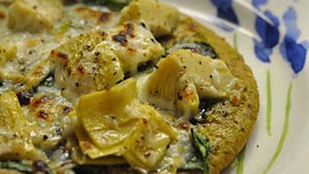 Spinach Artichoke Pita Pizza