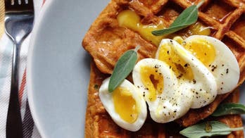Sweet & Spicy Sweet Potato Waffles