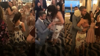 Bridesmaid immediately gets engaged after catching wedding bouquet
