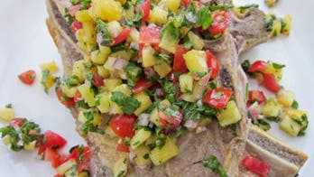 Broiled Pork Chops with Spicy Pineapple Salsa