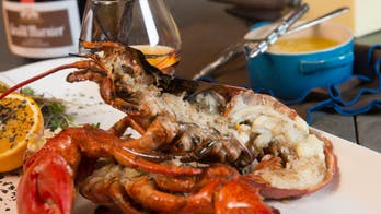 Grilled Split Maine Lobster with Grand Marnier and Vanilla Bean Butter