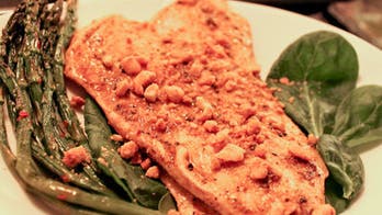 Broiled & Blackened Chicken with Crushed Peanuts