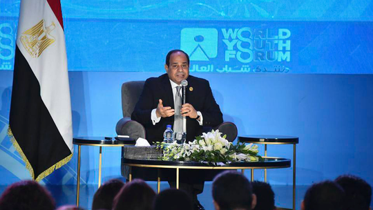 Egypt's leader says Arab Spring uprising was ill-advised