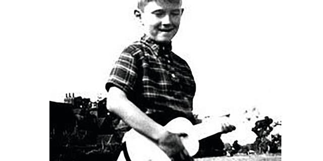 A young Eric Clapton.