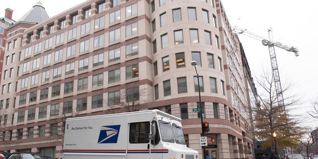 U.S. Post Office mail truck