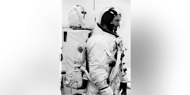 Astronaut Russell Schweickart, Apollo 9 prime crew lunar module pilot, participates in a Countdown Demonstration Test (NASA)