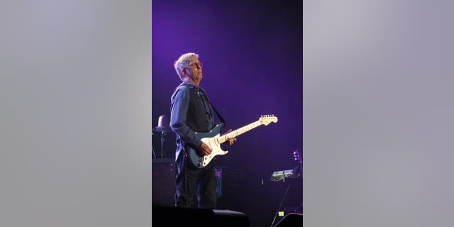 Eric Clapton onstage in 2015.