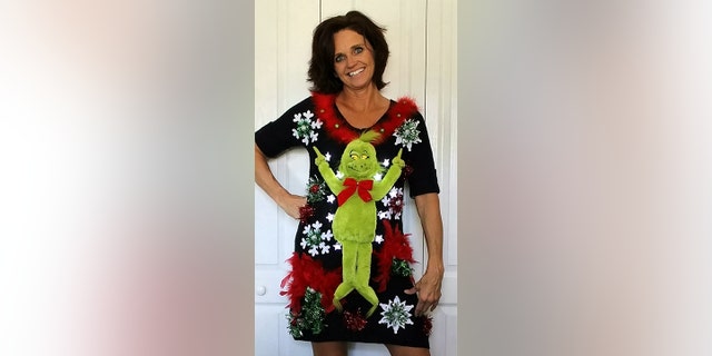 Her most requested sweaters are ones that feature the Dr. Seuss character The Grinch.<br>
