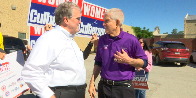 Republican Rep. John Culberson (left) says he's optimistic despite facing a tight race against his Democratic challenger.