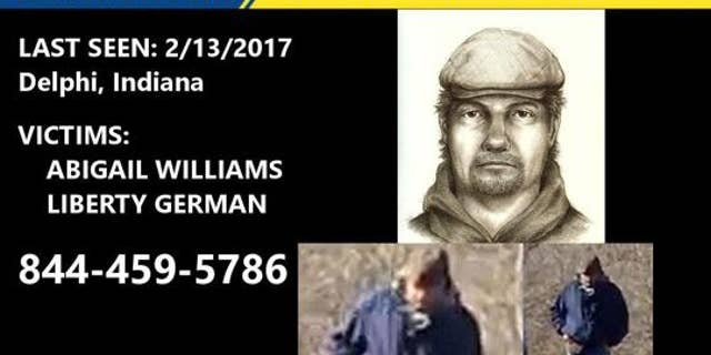 Indiana State Police have distributed a photograph and sketch of the suspect connected to the murder of two teenage girls in Delphi, Indiana last year.