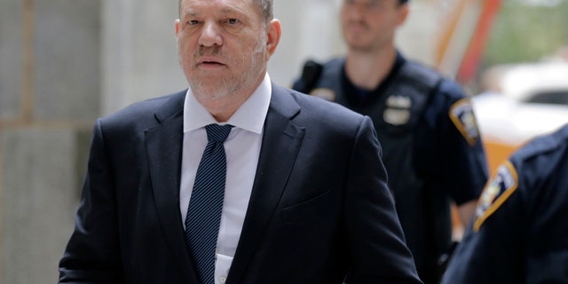 Harvey Weinstein arrives to court in New York.
