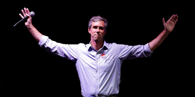 In this Nov. 6, 2018, file photo, Rep. Beto O'Rourke, D-Texas, the 2018 Democratic Candidate for U.S. Senate in Texas, makes his concession speech at his election night party in El Paso, Texas.