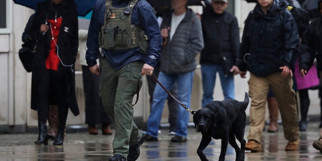 “El Chapo” famously escaped twice from Mexico's maximum security prisons. Now law enforcement officials are taking no chances -- so security at the courthouse is extraordinarily tight. (AP Photo/Mark Lennihan)