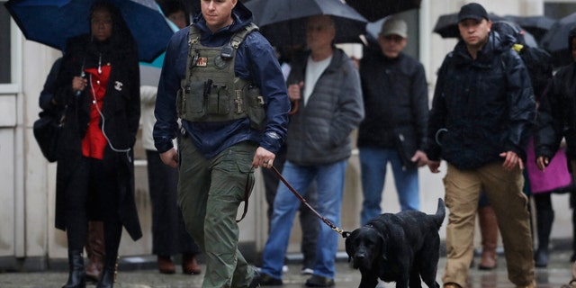 “El Chapo” famously escaped twice from Mexico's maximum security prisons. Now law enforcement officials are taking no chances -- so security at the courthouse is extraordinarily tight. (AP Photo/Mark Lennihan)