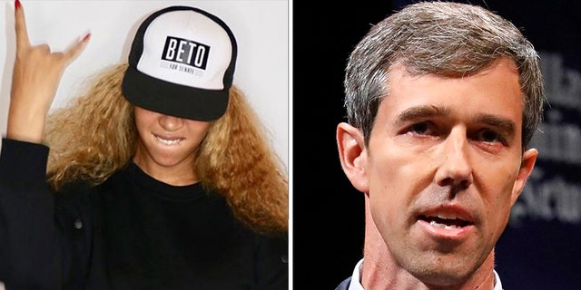 Beyoncé threw support behind Democratic U.S. Rep. Beto O'Rourke late on Election Day.