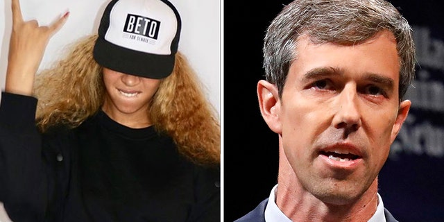 Beyoncé threw support behind Democratic U.S. Rep. Beto O'Rourke late on Election Day.