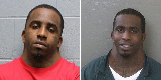 Charles McDowell was arrested several times.  The photo on the right is the original 2018 photo that made him famous.