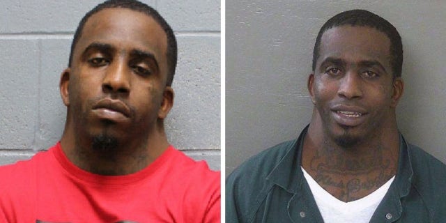 Charles McDowell was arrested several times.  The photo on the right is the original 2018 photo that made him famous.