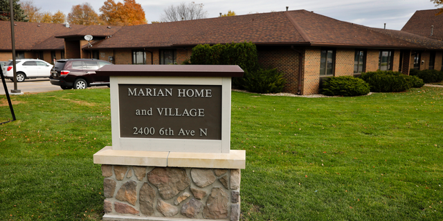 This Oct. 26, 2018 photo shows Marian Home and Village in Fort Dodge, Iowa. A bishop is vowing to relocate a priest who had been placed in the Iowa retirement home next to a Catholic school, despite a history of sexually abusing boys. The move comes in response to an Associated Press story exposing the church's three-decade cover-up of abuse committed by the Rev. Jerome Coyle. Coyle admitted in 1986 that he had sexually abused approximately 50 boys over the prior 20 years while serving at several parishes in Iowa. (AP Photo/Charlie Neibergall)