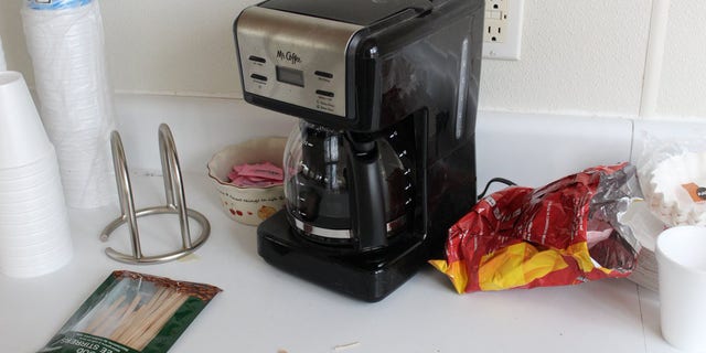 Jackson reportedly entered the building through the rear door and made a cup of coffee.