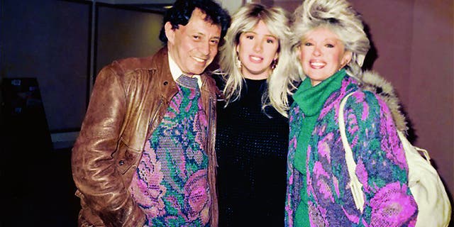 Joely Fisher with her parents at Emerson College.